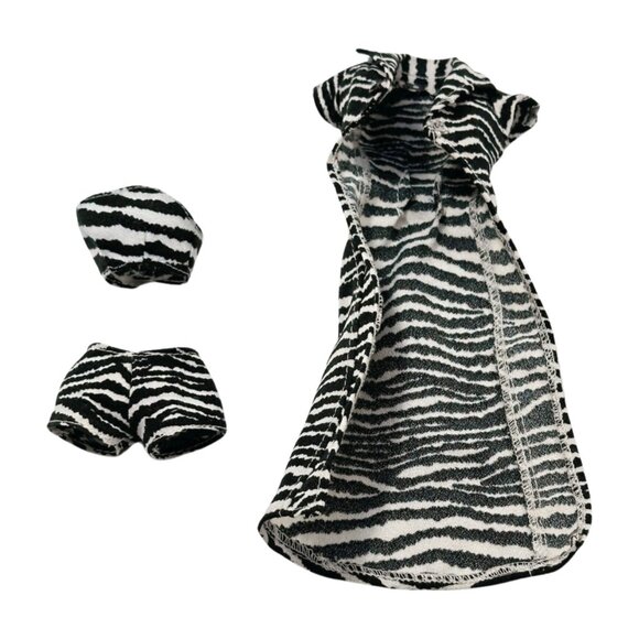 Scarey Spice Mel Fashion Doll Galoob Black White ebay Zebra Outfit - Picture 12 of 13